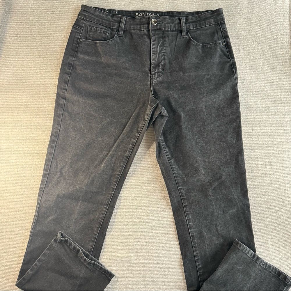 Women’s Santana Black Jeans - Classic Straight Fit 30/31